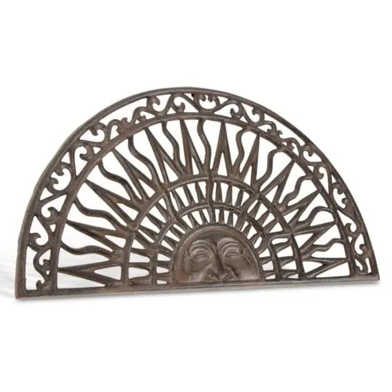 Paillasson Demi Lune Fonte Marron 69.5×2.5×37.5cm