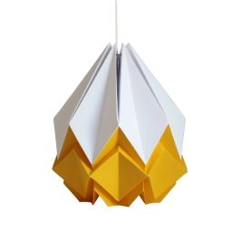 Suspension origami bicolore en papier taille L