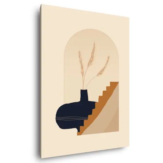Tableau sur toile vase 100×140 cm