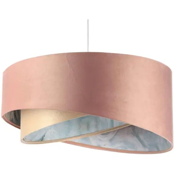 Suspension Tissu Rose 50x50x25 cm
