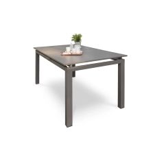 Table de jardin 10 places en aluminium taupe