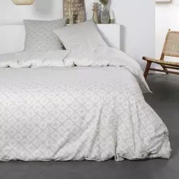 Parure de couette 100% coton flanelle imprimée 260×240 2 taies