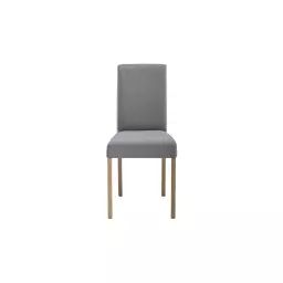Chaise en tissu SALSA coloris gris