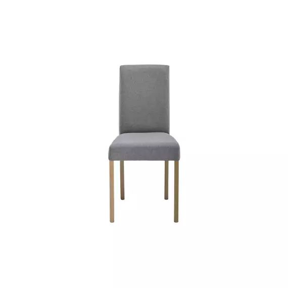 Chaise en tissu SALSA coloris gris
