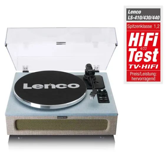 Platine vinyle avec 4 haut-parleurs incorporés