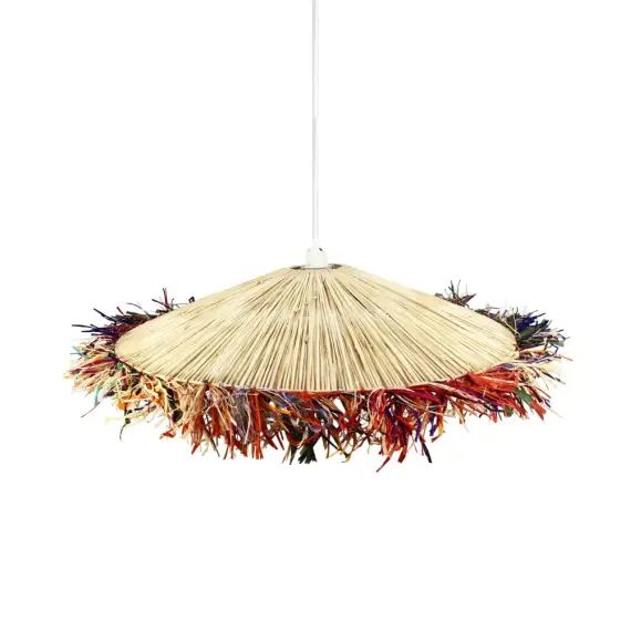 Suspension en raphia coloré Ø70cm