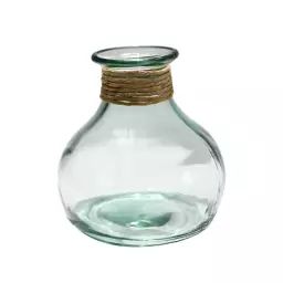 Vase en verre recyclé Transparent 21 cm