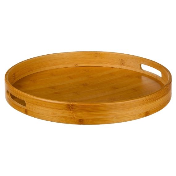 Plateau rond en bambou – 40cm