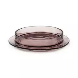 Assiette creuse Dishes to Dishes en Verre – Couleur Violet – 22.89 x 22.89 x 6 cm – Designer Glenn Sestig