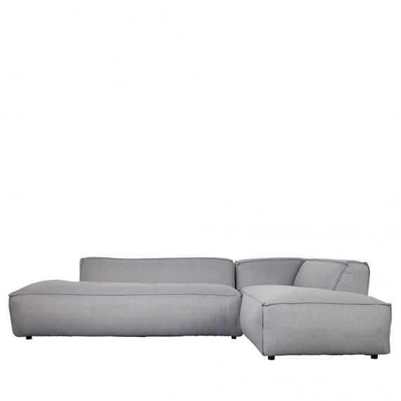 Canapé d’angle droit Fat gris clair