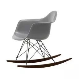 Rocking chair Eames Plastic Armchair en Plastique, Acier laqué époxy – Couleur Gris – 63 x 82.77 x 76 cm – Designer Charles & Ray Eames