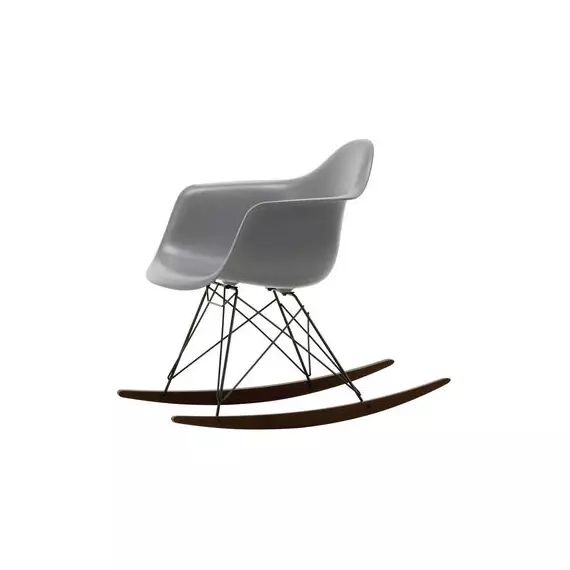 Rocking chair Eames Plastic Armchair en Plastique, Acier laqué époxy – Couleur Gris – 63 x 82.77 x 76 cm – Designer Charles & Ray Eames