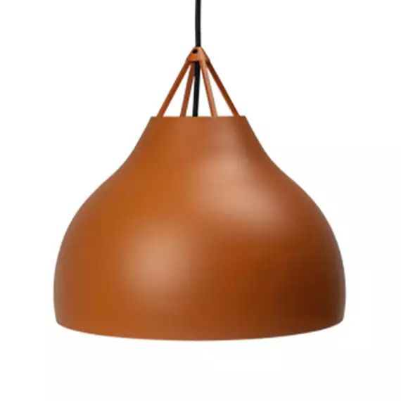 Suspension en métal cognac