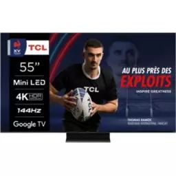 TV QLED TCL MINI LED 55C805 2023