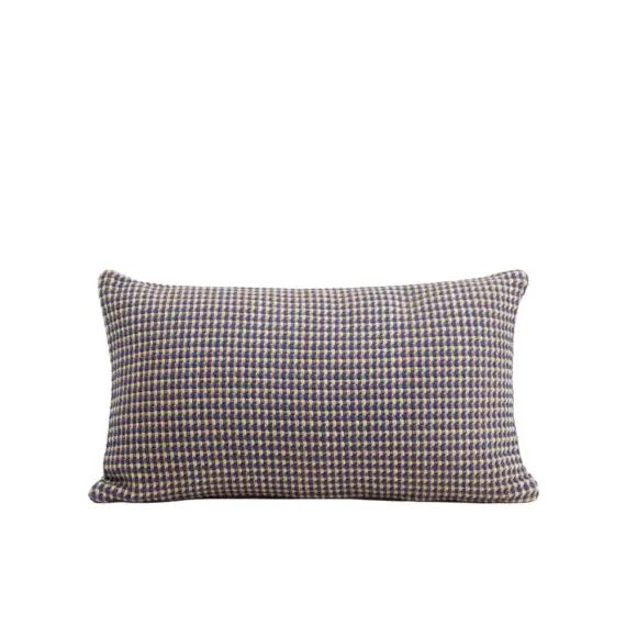 Housse de coussin 28×47 cm Bleu et naturel