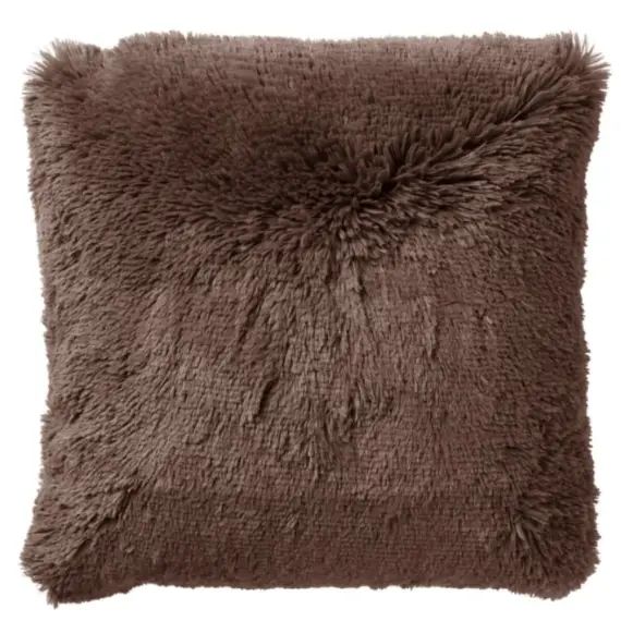 Housse de coussin multicolore fausse fourrure-45×45 cm uni