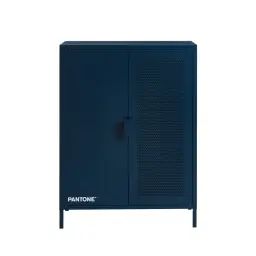 Buffet   métal bleu nuit  h100cm