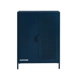 Buffet métal bleu nuit h100cm