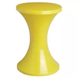 Tabouret Tabouret Tam Tam en Plastique, Polypropylène – Couleur Jaune – 32 x 32 x 45 cm – Designer Henry Massonnet