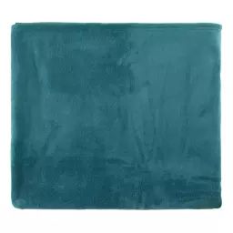 Plaid 220×240 cm TENDRESSE Bleu canard