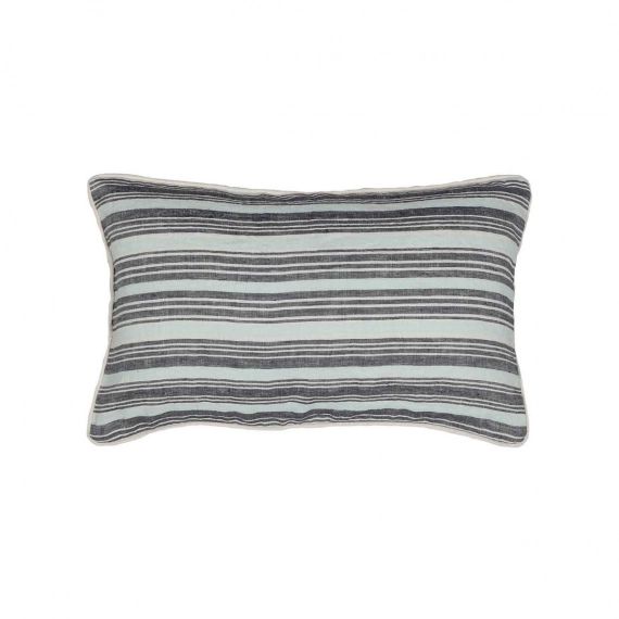 Coussin lin lavé  Anthracite 30×50