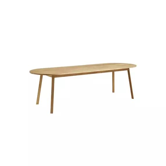 Table ovale Triangle en Bois, Chêne – Couleur Beige – 250 x 95.46 x 74 cm – Designer Simon Jones