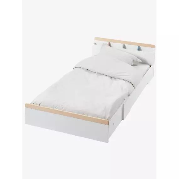 Lit évolutif enfant LIGNE ABC blanc – bois