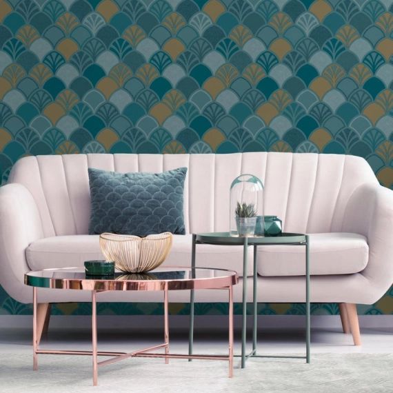 Papier peint intissé PARK AVENUE Arcade bleu