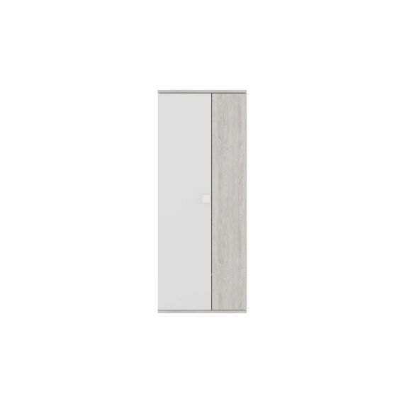 Armoire 2 portes design BILBAO coloris cascina/ blanc