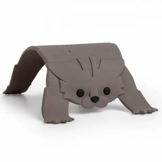 Dessous de plats scaredy cat silicone gris