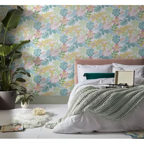 papier peint so exotic day fond blanc 1005x52cm