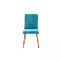 Chaise tissu ISAK coloris turquoise