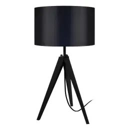 Lampe de chevet bois noir