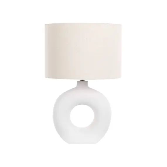 Lampe à poser en céramique blanche