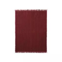 Plaid Plaids en Tissu, Soie – Couleur Rouge – 130 x 185 x 0.5 cm – Designer Mentze Ottenstein