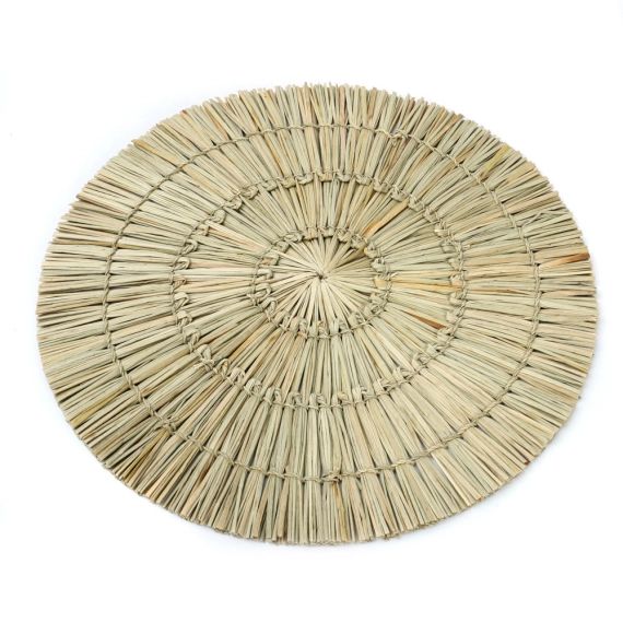 Set de table rond en herbe Alang alang naturel