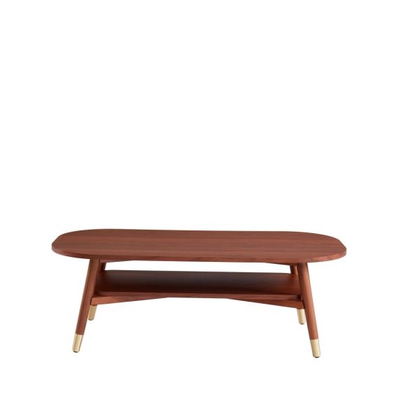 Table basse vintage en bois 120×60 cm