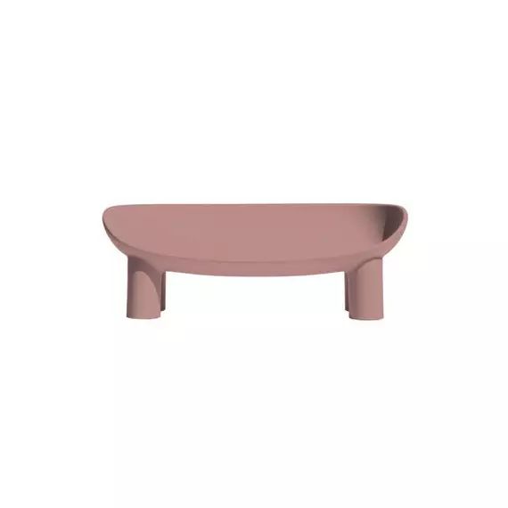 Canapé de jardin 2 places Roly Poly en Plastique, Polyéthylène – Couleur Rose – 175 x 102.22 x 63 cm – Designer Faye Toogood