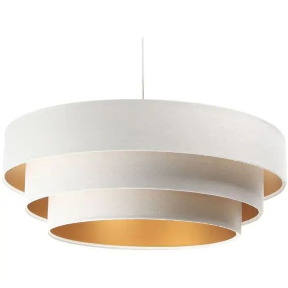 Suspension Tissu Blanc 60x60x25 cm