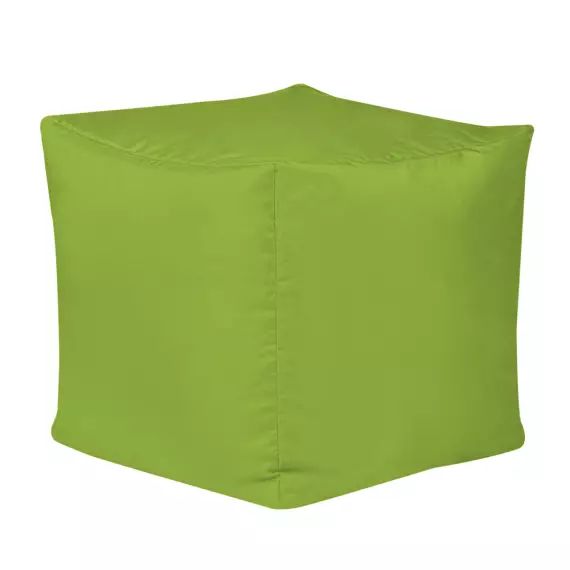 Pouf extérieur vert citron