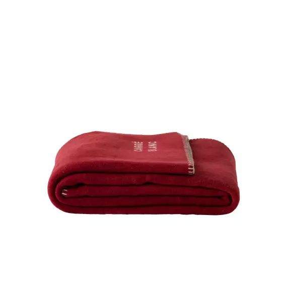 Plaid Rouge polaire rouge 150 x 200 cm