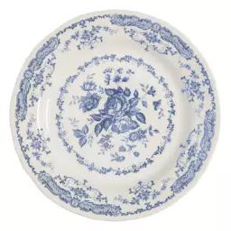 Assiette de présentation Vaisselle en Céramique, Céramique Ironstone – Couleur Bleu – 27.05 x 27.05 x 27.05 cm