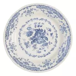 Assiette de présentation Vaisselle en Céramique, Céramique Ironstone – Couleur Bleu – 27.05 x 27.05 x 27.05 cm