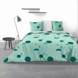 Parure de lit avec housse de couette et taies d’oreiller imprimé 240