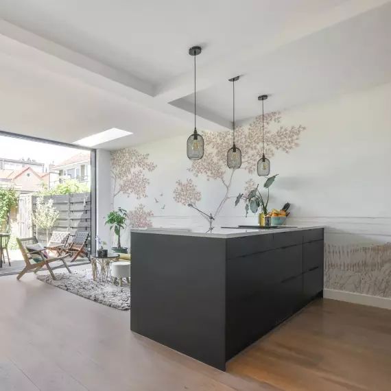 Papier peint panoramique balade en bord de mer – 250×425