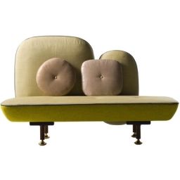 Canapé 2 places My Beautiful Backside en Tissu, Laine – Couleur Jaune – 149.78 x 160 x 99 cm – Designer Nipa Doshi