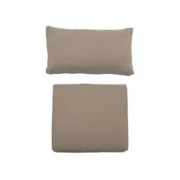 Housse de coussin Mundo en Tissu, Polyester – Couleur Marron – 66 x 18.17 x 9 cm