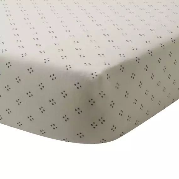 Drap housse imprimé en bambou rose 140×190