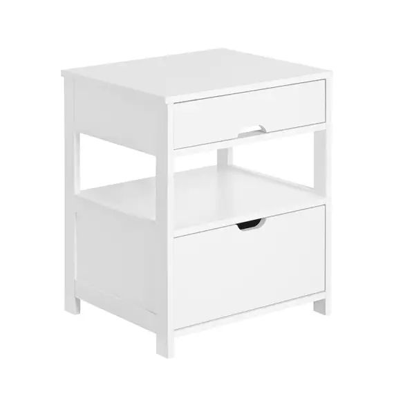 Table de Chevet effet bois blanc