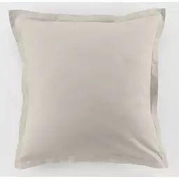 Taie d’oreiller coton blanc 63×63 cm